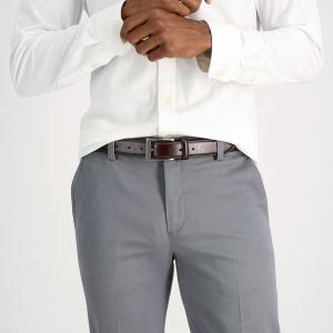 Мужской фирменный деловой ремень Dockers с затемненными краями, цвет Cordovan