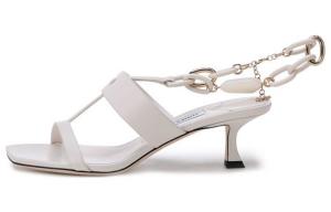 Jimmy Choo Женские сандалии с одним ремешком, молочно-белые