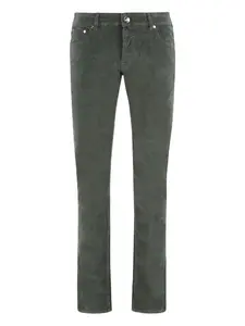 Вельветовые брюки с пятью карманами Moorer, зеленый