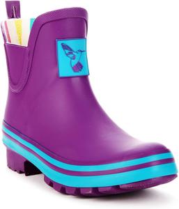 Сапоги-резиновые Evercreatures для женщин, водонепроницаемые ботинки для сада, бренд UK, Purple