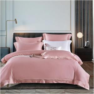 IBDRYKK Комплект постельного белья из египетского хлопка 1000TC розовый Pink