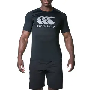 Футболка с коротким рукавом спортивная Canterbury Core Vapodri Large Logo, черный