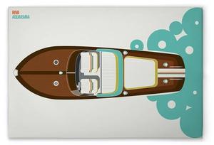 Картина на холсте A.S. Création Riva цвет cremebraunblaugelb