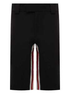 Полосатые шорты Prada, черный