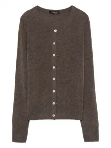 Кашемировый кардиган на пуговицах Aragona, коричневый