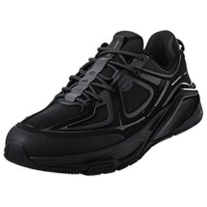 Скользоустойчивые и дышащие низкие кроссовки для бега мужские Black Gray Erke, Jet Black/Carbon Gray