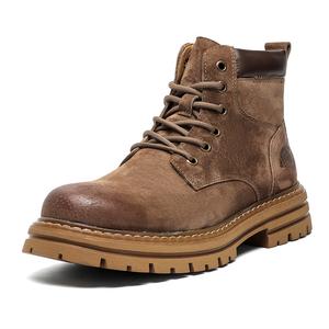 REPUSEN Коричневые короткие ботинки Martin для мужчин, цвет Brown