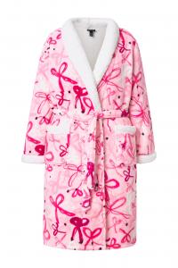 Ulla Popken Длинный халат в светло-розовом цвете