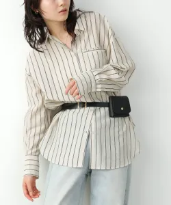 прозрачная полосатая рубашка