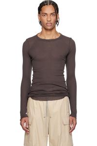 Rick Owens Футболка с коричневой висковой резинкой
