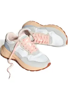 Низкие кеды со шнуровкой и вставками Hoff, серый