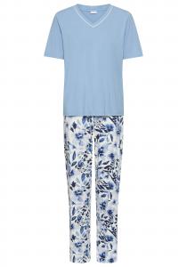 LASCANA Пижама в синем, темно-синем, небесно-голубом цветах