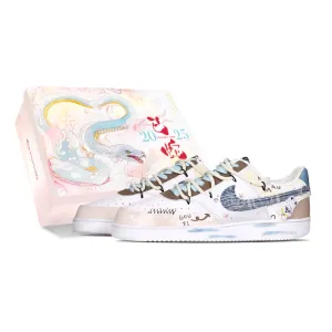 Court Vision 1 Mechanical Spirit, Puppy Ade Cushioning, износостойкие низкие скейтбордские кроссовки Unisex белый Nike, коричневый