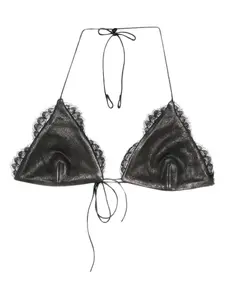 Кружевной топ Alex Perry, коричневый