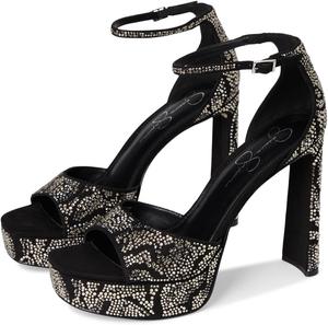 Туфли Jessica Simpson Women's Telxia Ankle Strap Platform Sandals, Black