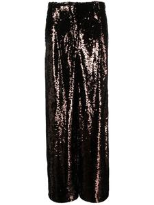 Philosophy Di Lorenzo Serafini прямые брюки с пайетками, коричневый