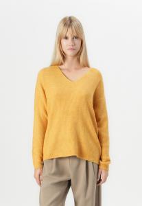 Джемпер Vero Moda VMCREWLEFILE V-NECK NOOS, Golden Spice/Yellow