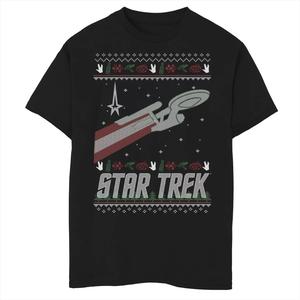 Футболка с графическим рисунком Star Trek Original Series для мальчиков 8–20 лет Holiday Enterprise Licensed Character