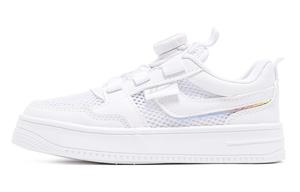 Детские дышащие противоскользящие скейтерские кроссовки Warrior с амортизацией, бело-фиолетовые