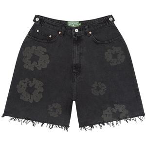 Шорты Denim Tears Mono Cotton Wreath Denim Shorts, Black
