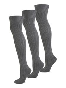 Носки выше колена Nur Die, светло-серый