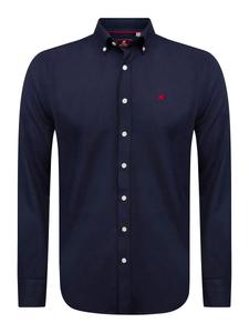 Приталенная рубашка на пуговицах Williot, темно-синий