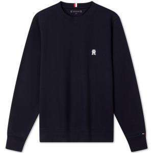 Свитшот с вышитым логотипом Tommy Hilfiger, синий