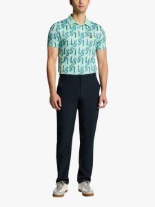 Брюки для гольфа с прямыми штанинами Lyle & Scott, темно-синий