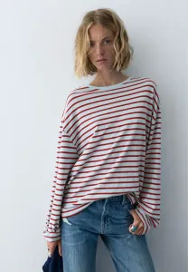 Полосатая блузка с длинными рукавами Pull&Bear, Blue