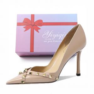 Туфли Slim Heel High Heels 8cm Women's Gift Box Set Take the Qin, Nude 8Cm