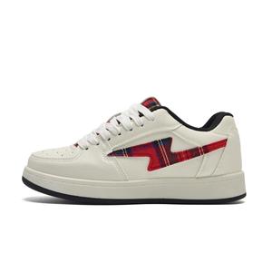 Нескользящие износостойкие низкие кроссовки для скейтбординга унисекс Circle small, Red Yellow Mismatched