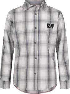 Рубашка Calvin Klein Legacy для мальчиков с длинным рукавом и застежкой на пуговицы, Shadow Plaid