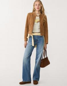 Stradivarius Джинсы прямого кроя комфортного кроя средне-синего цвета