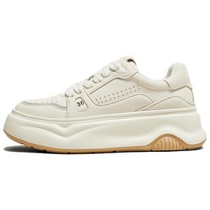 Дышащие низкие кроссовки для скейтбординга для женщин TATA, Black/Beige