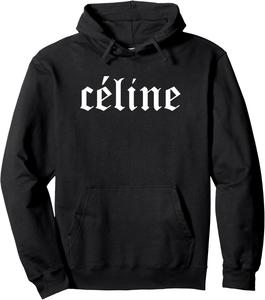 Толстовка Cline Hello My Name Is Name Badge Name Hoodie, черная Celine