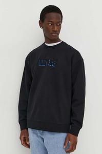 Хлопковая толстовка Levi's, черный