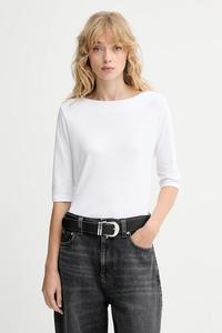 Хлопковая футболка Calvin Klein, белый