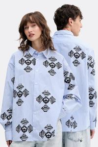 Хлопковая рубашка Barrow, синий