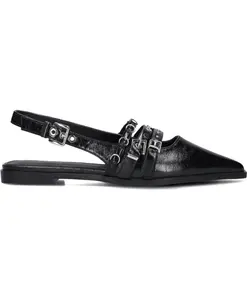 Элегантные черные туфли-слингбэки для лета. Stefano Lauran, черный