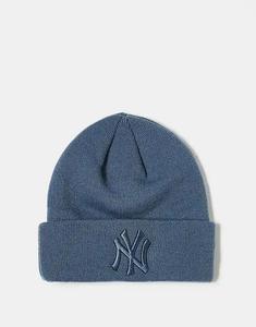 Акриловая шапка-бини New Era NY Yankees серого цвета