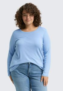 Топ TOM TAILOR Long sleeved top, Light Fjord Blue/Light Blue