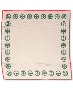 Женский квадратный шарф с фирменным логотипом Giani Bernini, мультиколор