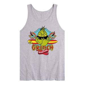 Мужская майка с принтом доктора Сьюза и Гринча для серфинга Licensed Character, серый