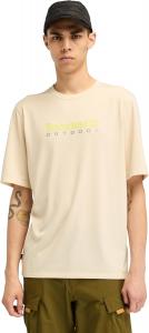 Timberland мужская футболка с принтом для активного отдыха с защитой от ультрафиолета, Angora