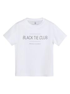 Brunello Cucinelli Kids футболка с принтом, белый