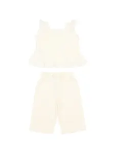 Комплект с брюками с оборками Mayoral, бежевый