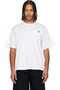 Футболка из хлопкового трикотажа Sacai, белый