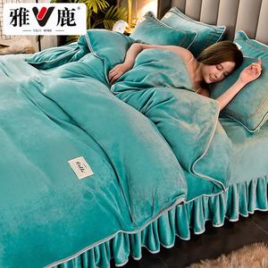 Yalu Пододеяльник 180х220 см, зимний, утолщенный, двусторонний велюр, цвет Sky Blue