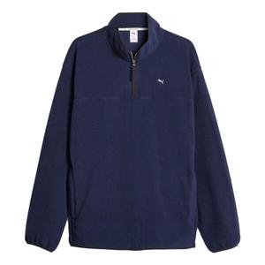 Свитер mmq polar fleece sweatshirt 'navy' Puma, синий