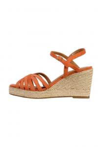 Босоножки на танкетке Platform sandals Divine Factory, оранжевый